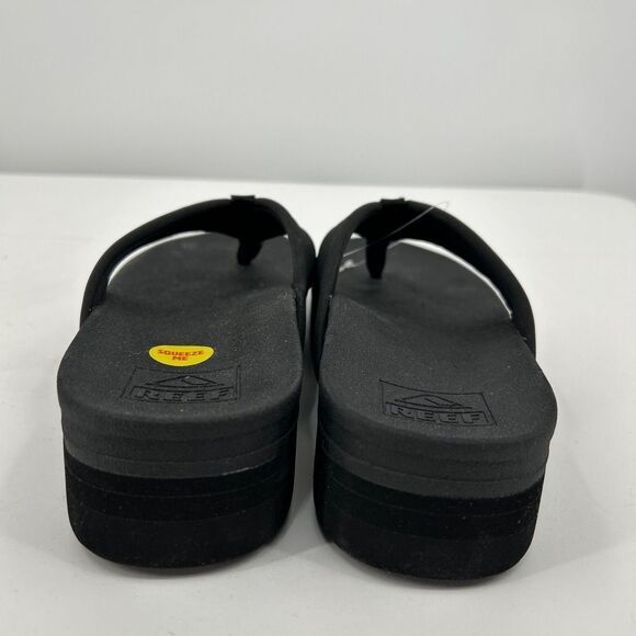 New Reef Kaia Rise Black Thong Style Flip Flops US 11 Footwear - Picture 6 of 10